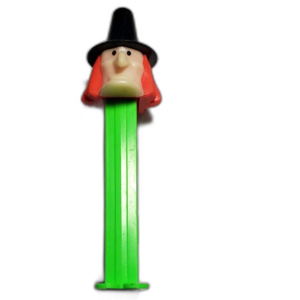 Halloween Green Witch PEZ Dispenser ~Vintage~1990's Glow in the Dark